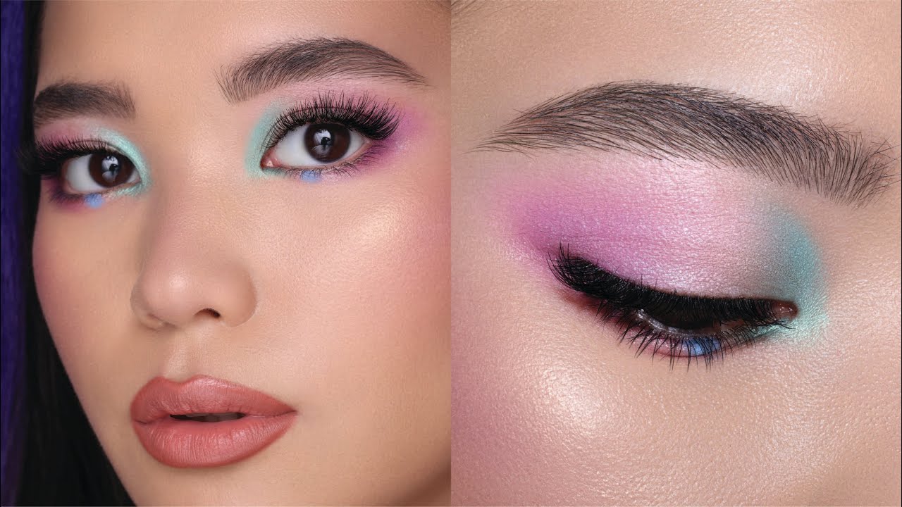 Colorful Eyeshadow Tutorial. Step by step pictures to complete
