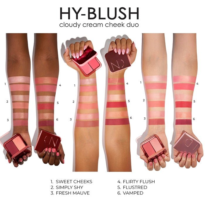 Hy-blush swatches
