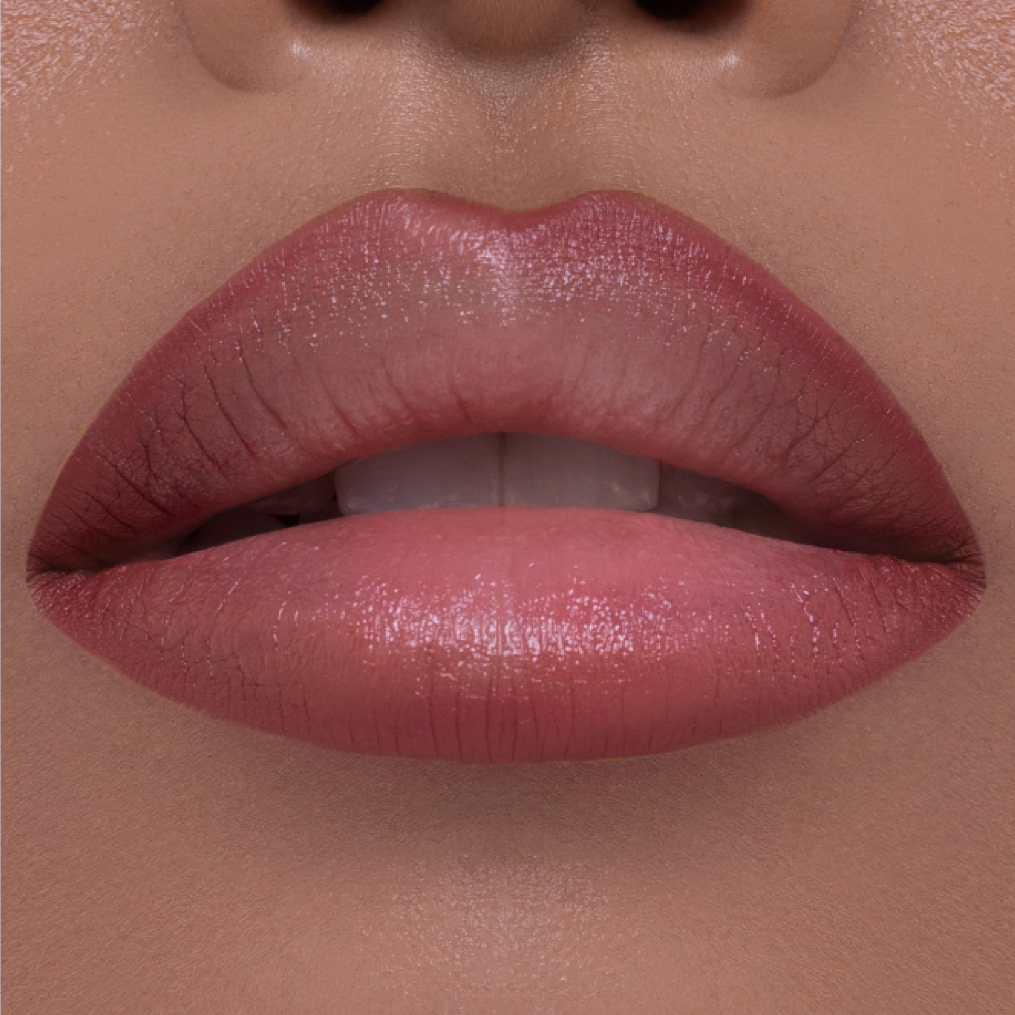 I Need a Nude Lip Crayon in shade 'Cherry Blossom' model look - lips close-up.
