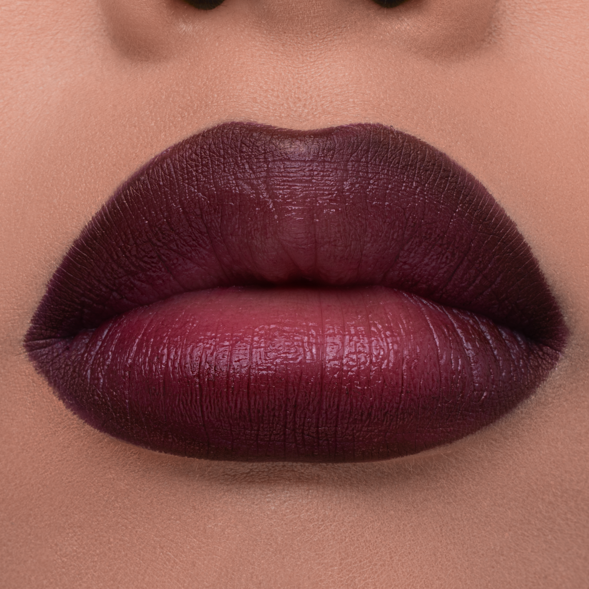 I Need a Nude Lip Crayon in shade 'Cherry Cola' model look - lips close-up.