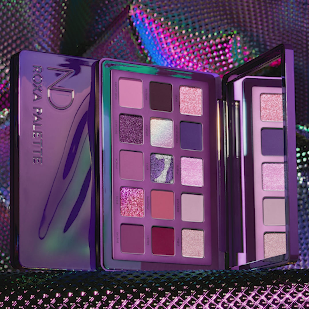 NATASHA DENONA 15色パレット ROXA PALETTE Roxa Palette – Violet & Fuchsia 15‑Shade Silky Matte